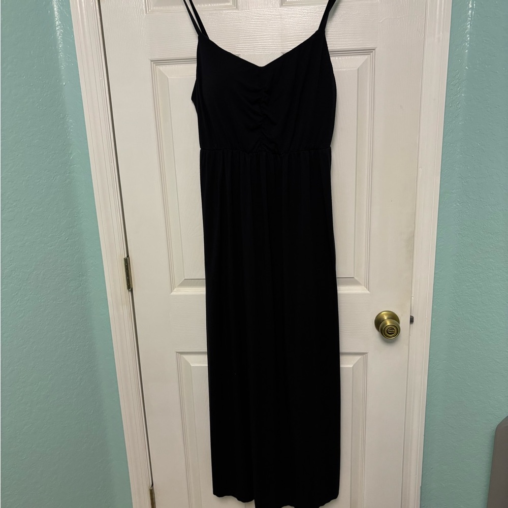 Soma Black Maxi Dress with lining to the knees XL